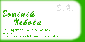 dominik nekola business card